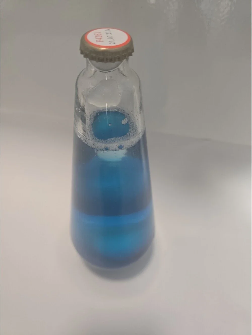 Lava Lite Replacement Globe Blue Liquid White Wax Motion Lamp Bottle 11